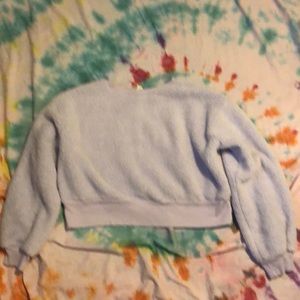 Purple soft crop top